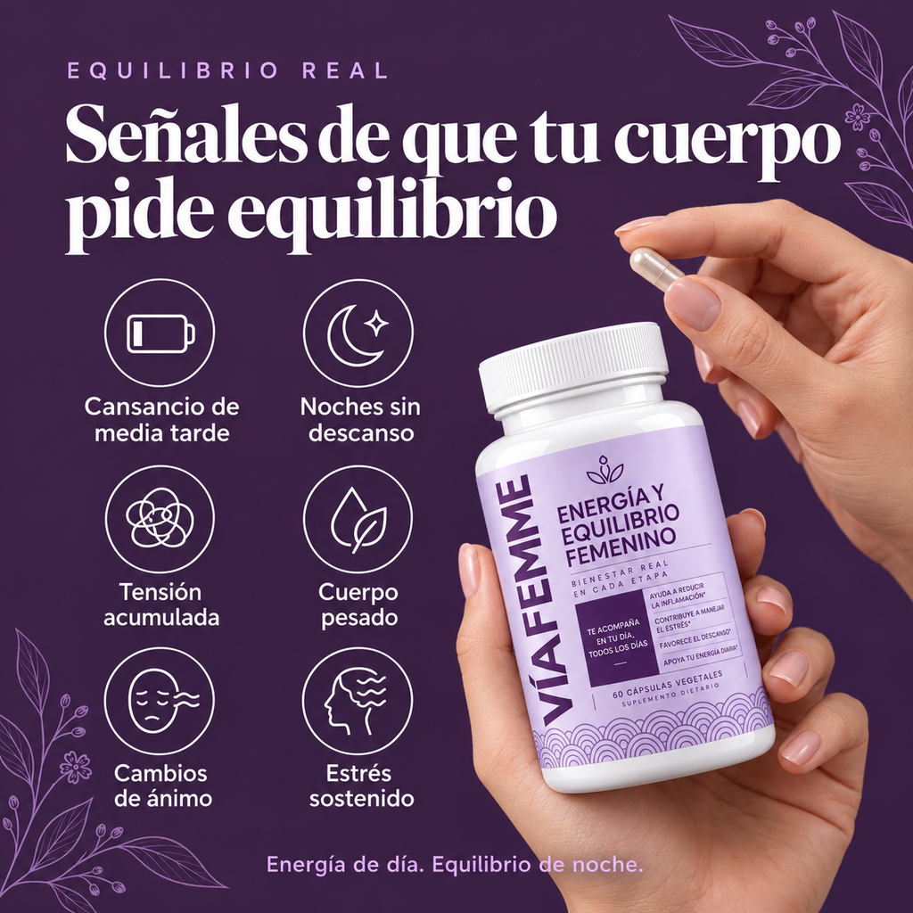 VIA FEMME – Energía, calma y descanso para la mujer de 40+
